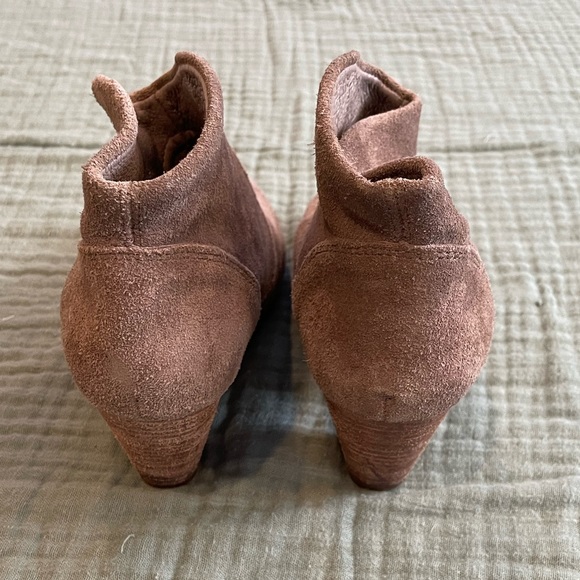 Steven By Steve Madden Pembroke Taupe Suede Booties - Picture 6 of 7